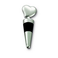 Silver Plated Solid Heart Bottle Stopper